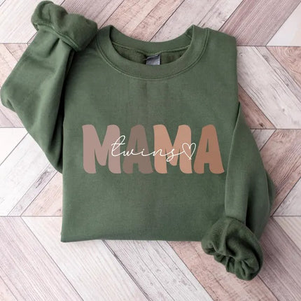 New Twin Mama Sweatshirt, First Time Twin Mama Jumper, Mama of Twins Crewnecks