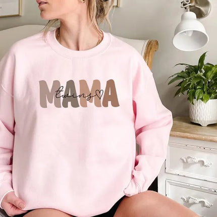 New Twin Mama Sweatshirt, First Time Twin Mama Jumper, Mama of Twins Crewnecks