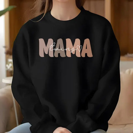 New Twin Mama Sweatshirt, First Time Twin Mama Jumper, Mama of Twins Crewnecks