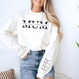 Personalized Kids Name Mama Sweatshirt, Custom Name on Sleeve and Chest Sweater, Mothers Day Jumper, Gift for New Mum, Birthday Gift for Her