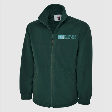 Embroidered Health And Social Care Jacket. Personalised Name Nurse Fleece, Healthcare Workers Uniform. Gift for Nurse, Students Nursing Gift
