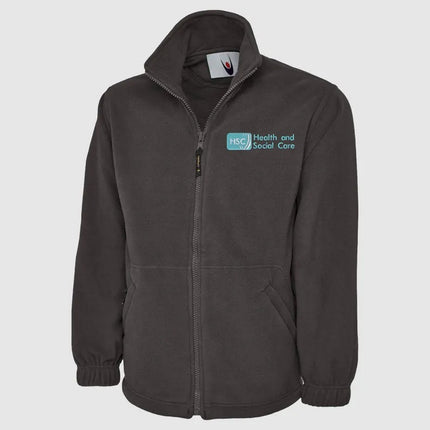 Embroidered Health And Social Care Jacket. Personalised Name Nurse Fleece, Healthcare Workers Uniform. Gift for Nurse, Students Nursing Gift