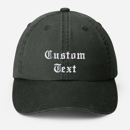 Personalised Embroidered Hat, Custom Text & Logo Baseball Hats, Father's Day Gift