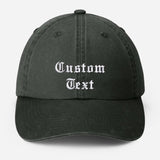 Personalised Embroidered Hat, Custom Text & Logo Baseball Hats, Your Company Monogran Cap, Cotton Snapback Vintage Hat, Father's Day Gift