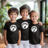 Custom Thing 1 Thing 2 Shirt, Personalised Boys and Girls T-Shirt, World Book Day Tops, Family Matching Youth Kids Tee, School Party Gifts