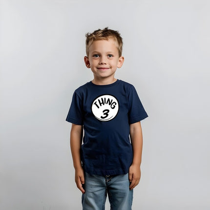 Custom Thing 1 Thing 2 Shirt, Personalised Boys and Girls T-Shirt, Kids Matching Tee
