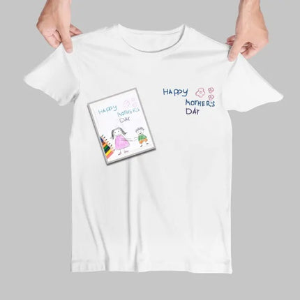 Personalised Embroidered Kids Drawing Photo Tshirt, Custom Actual Drawing Shirts, Children's Artwork Tshirt, Drawing Shirt, Gift for Kids