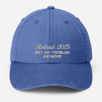 Custom Retirement Celebration Embroidered Hat, Men's Baseball Cap, Retirement Gift