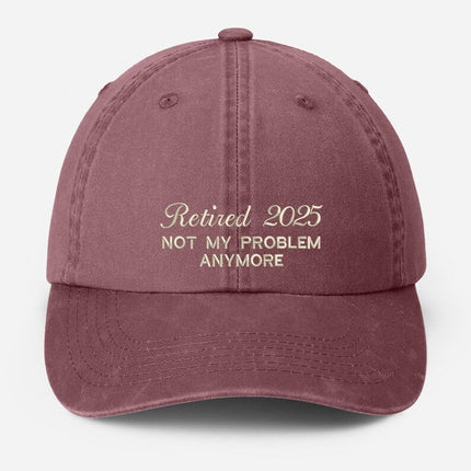 Custom Retirement Celebration Embroidered Hat, Men's Baseball Cap, Retirement Gift