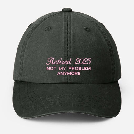 Custom Retirement Celebration Embroidered Hat, Men's Baseball Cap, Retirement Gift