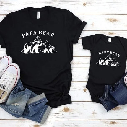 Papa Bear Baby Bear Bodysuit, Dad & Kids Matching Outfits, 1st Fathers Day Babysuit