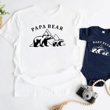 Papa Bear Baby Bear Bodysuit, Dad & Kids Matching Outfits, 1st Fathers Day Babysuit
