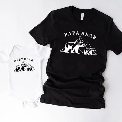 Papa Bear Baby Bear Bodysuit, Dad & Kids Matching Outfits, 1st Fathers Day Babysuit