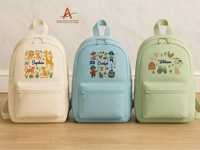 Personalised Boys & Girls Backpack, Custom Kids Name Printed Back To School Kids Gift