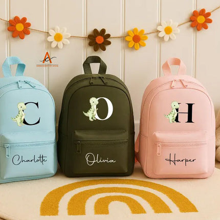 Personalized Boys Girls T-Rex Toddler Backpack