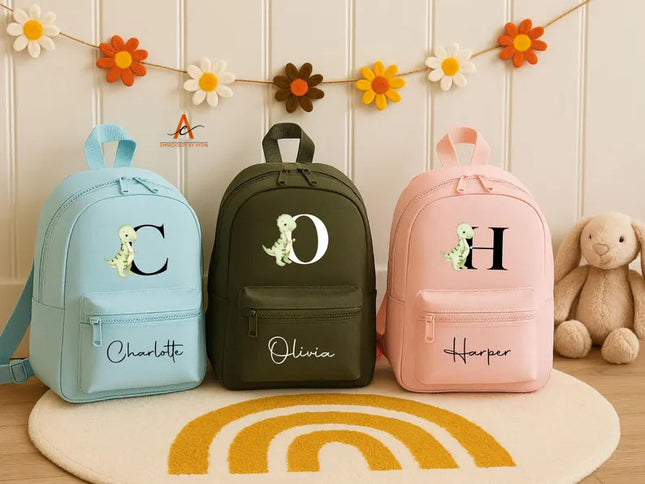 Personalized Boys Girls T-Rex Toddler Backpack