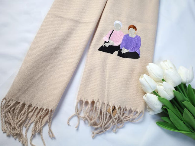 Personalized Portrait from Photo Scarf