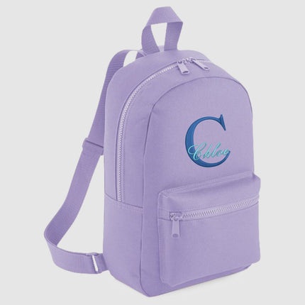 Personalised Kids School Backpack, Custom Name/Initial Embroidered Rucksack, Pre School Children Backpacks, Kids and Toddlers Nursery Bag