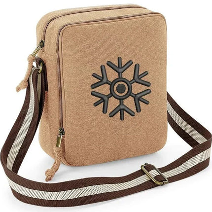 Custom Mini Reporter Bag, Personalised Text/Logo Embroidered Shoulder Bag, Mini Office Carry Bags, Comfy Small Crossbody Bags, Gifts for Him