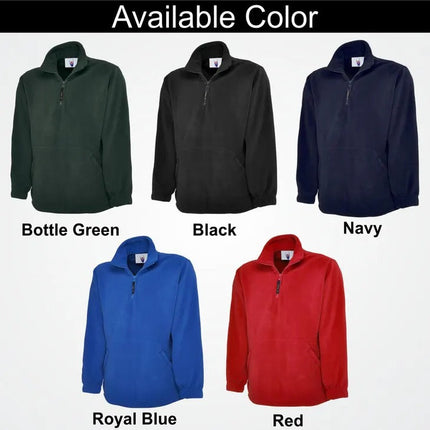 Personalised Rainbow Quarter Zip Fleece Jacket, Embroidered Hospital / Department Name Nurse Medical Fleece, Healthcare Worker Nursing Gifts