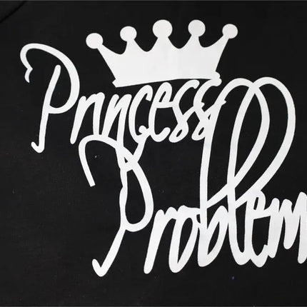 Princess Problems Printed Sweatshirt, Funny Princes Crewneck Sweatshirt, Princess Pullover Jumper for Womens, Funny Christmas Gifts for Her