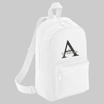 Personalised Kids School Backpack, Custom Name/Initial Embroidered Rucksack, Pre School Children Backpacks, Kids and Toddlers Nursery Bag