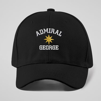 Custom Name Embroidered Captain Hats, Personalised Captain Monograms Cap with Text, Skipper Custom Baseball Cap, Sailing Boat Anchor Hats