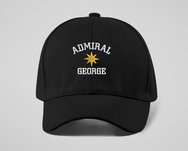 Custom Name Embroidered Captain Hats, Personalised Captain Monograms Cap with Text, Skipper Custom Baseball Cap, Sailing Boat Anchor Hats