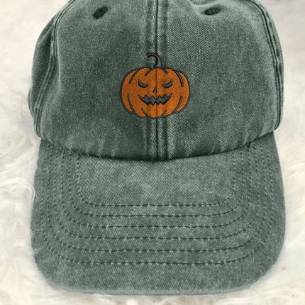 Embroidered Halloween Vintage Caps, Halloween Designs Baseball Hat, Halloween Ghost Pumpkin Snapbacks, Cotton Hats, Halloween Matching Caps