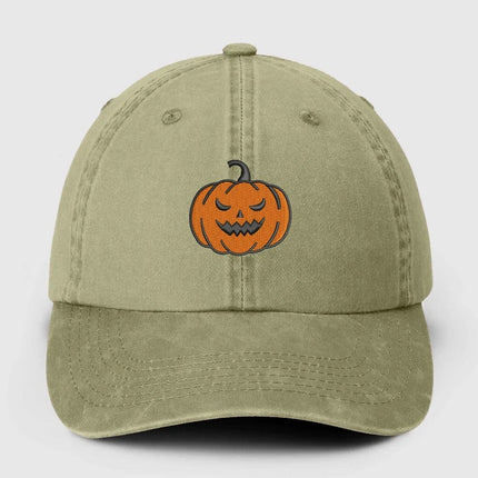 Embroidered Halloween Vintage Caps, Halloween Designs Baseball Hat, Halloween Ghost Pumpkin Snapbacks, Cotton Hats, Halloween Matching Caps