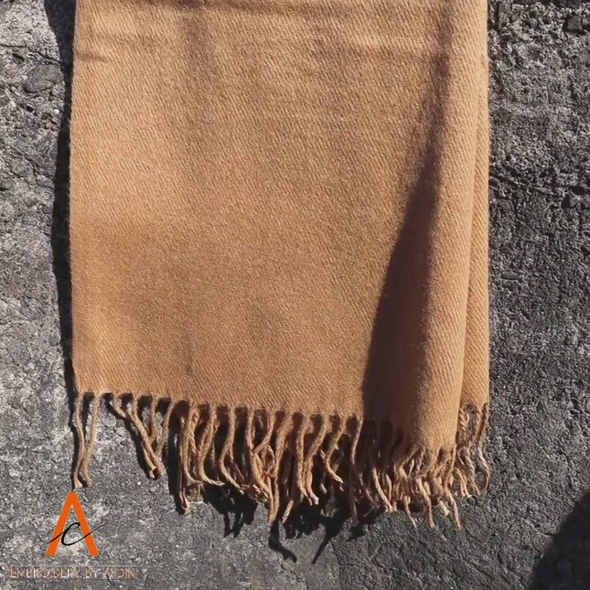 Personalised Photo Embroidered Scarf, Custom Faceless Sketch Portrait Scarves