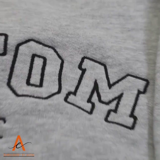 Custom Hoodie, Personalised Embroidered Text Hooded Sweatshirt, Mr and Mrs Initial Matching Anniversary Jumper, Memorial Couple Matching Top