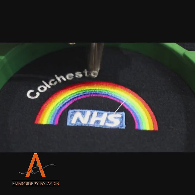 Embroidered Rainbow Nurse Zip Up Hoodie, Personalised Hospital/Department Name Monogrammed Hoodies, Medical Students Outfits, Nursing Gifts