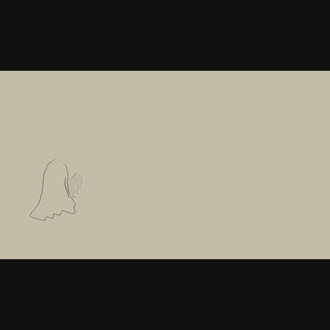 Valentines Day Ghost Sweatshirt Embroidered Ghosts with Hearts Jumper