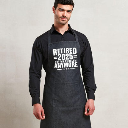 I Retired in 2025 Apron – Funny BBQ Gift for Retired Husband