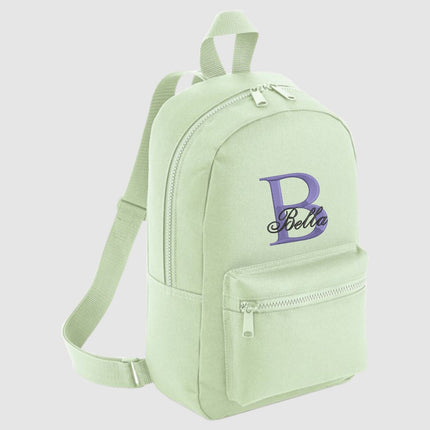 Personalised Kids School Backpack, Custom Name/Initial Embroidered Rucksack, Pre School Children Backpacks, Kids and Toddlers Nursery Bag