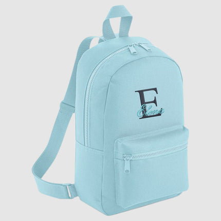 Personalised Kids School Backpack, Custom Name/Initial Embroidered Rucksack, Pre School Children Backpacks, Kids and Toddlers Nursery Bag